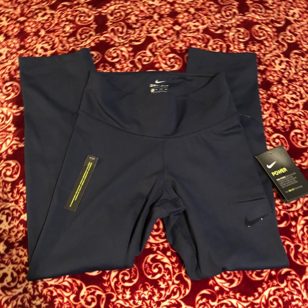 Nike Dri-Fit navy blue leggings
